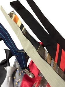 Bundle Of Boys Clip On Neckties Handkerchiefs And 1 Suspender - Picture 1 of 5