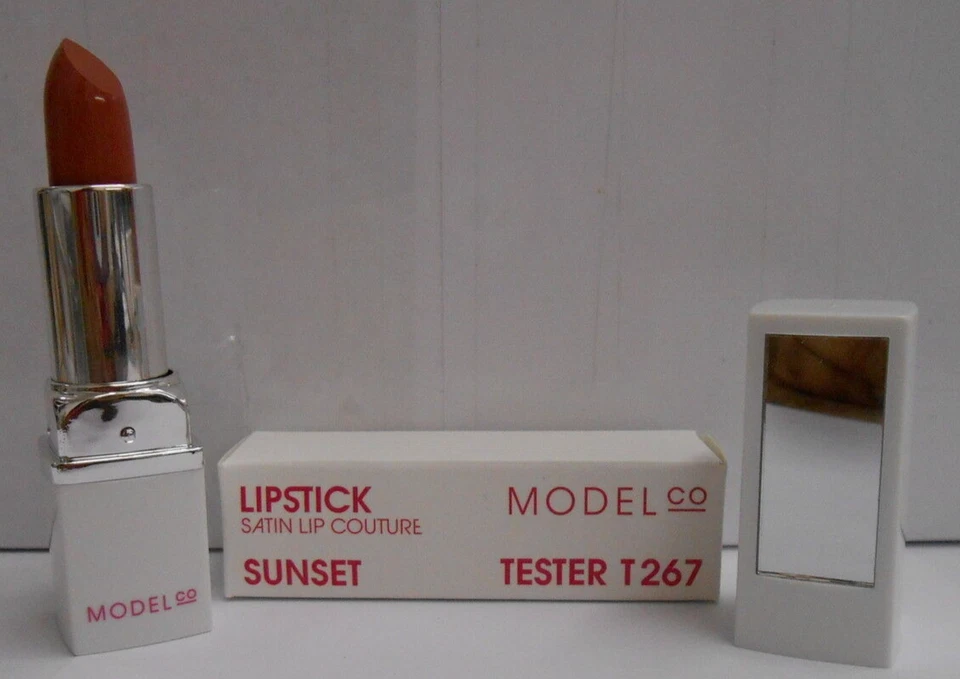 Model Co Lipstick with mirror Satin Lip Couture Full Size SUNSET - Image 1 of 1