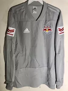 Adidas Long Sleeve MLS Jersey New York Red Bulls Team Grey Alt sz S - Picture 1 of 1