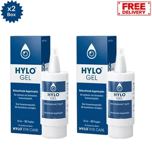 2x Hylo Gel 10ml Hyaluronic Eye Drops Ursapharm Free Shipping - Picture 1 of 6