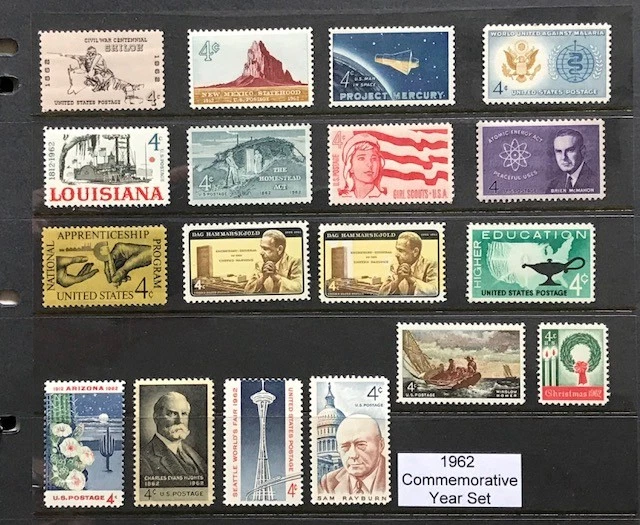 1962 US Commemorative Year Set (Complete) #1179, 1191-1207 MNH  FREE SHIPPING - Image 1 of 1