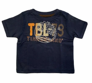 TIMBERLAND JUNGEN SHIRT - MARINEBLAU GRÖSSE 12 MONATE BLAU - TOP T-SHIRT GRAFIK KINDER KLEINKINDER - Bild 1 von 1