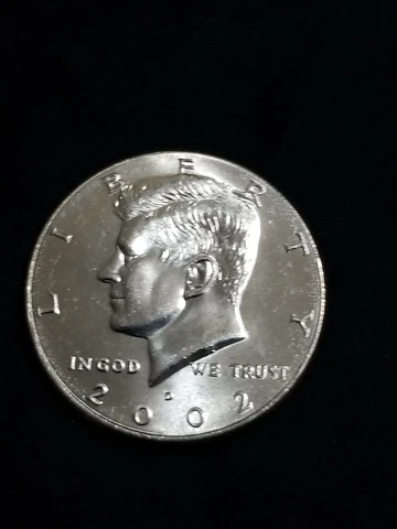 2002 D President Kennedy Half Dollar Fifty Cent Coin Money U.S. Mint Roll Coins Cover