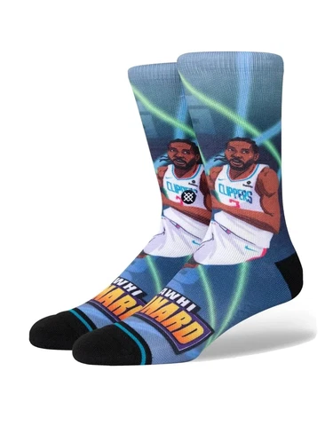 Stance NBA LA Clippers Kawhi Leonard Fast Break Crew Socks Men's L  9-13 NWT Cover