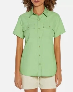 Eddie Bauer Ladies Short Sleeve Adventure Top - Quiet Green - MSRP $54.99 - Picture 1 of 1