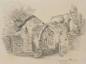 Oberwesel am Rhein, 1886, Bleistift Realismus Architektur Unbekannt (19.Jhd) - Bild 1 von 4