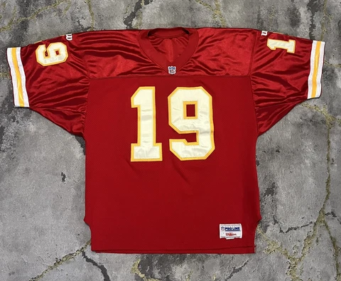 Vintage Joe Montana Jersey Kansas City Chiefs 48 Wilson Pro Line Authentic #19 Cover