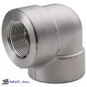 3/4" 3000 (3M) Female (NPT) 90° Elbow Forged 316 Stainless Steel SS010521316 - Picture 1 of 4