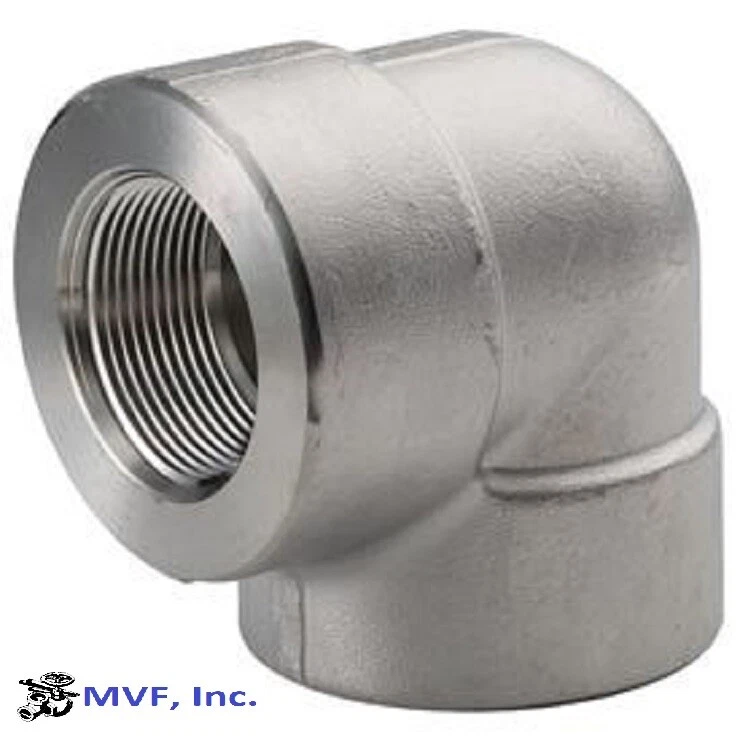 3/4" 3000 (3M) Female (NPT) 90° Elbow Forged 316 Stainless Steel SS010521316 - Image 1 of 4