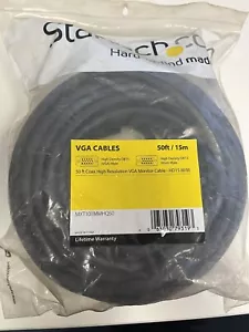Startech 6ft High Resolution VGA HD15 Video Monitor Cable Male-Male 1920x1200 - Picture 1 of 4