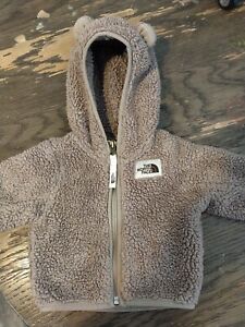 North face Baby Bear Full Zip Hoodie Coat Size 3-6 Months
