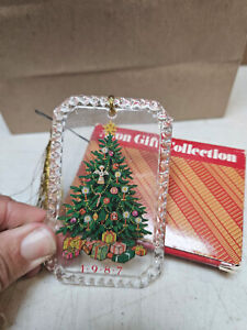Avon Gift Collection 1987 Lead Crystal Tree Ornament