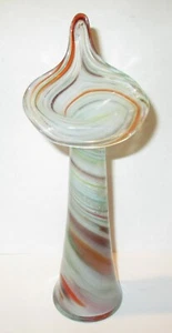 Vintage Small Murano Style Blown Glass Art Glass Jack in the Pulpit Vase - Picture 1 of 2
