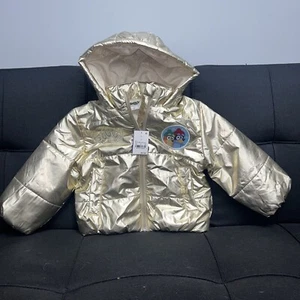 Bluey TV Show Toddler Coat 2T Puffer Coat Gold - New With Tags - Picture 1 of 3
