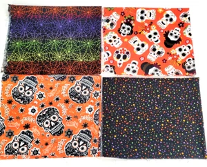 Fat Quarter Fabric Quilting Bundle 100% Cotton size 18 X 22 inch. Lot of 4 New - Picture 1 of 5