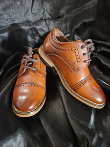 Stacy Adams Toddler Boy Size 6M Classic Brown Dress Shoes - Picture 1 of 6