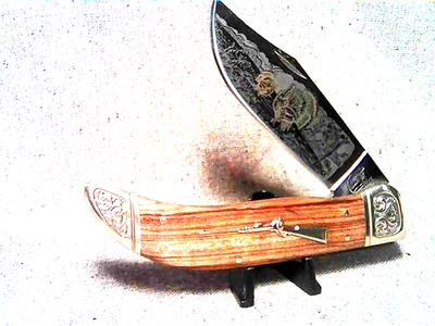 口袋刀夹 FROST PROGUIDE 系列步枪盾牌土耳其ETCHED刀片 5-1/2 — 第 1/4 张图片