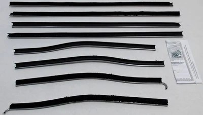 Kit de fieltro de barrido de ventana para Oldsmobile Cutlass 1966-1967 techo rígido OEM 8 piezas Foto 1 de 4