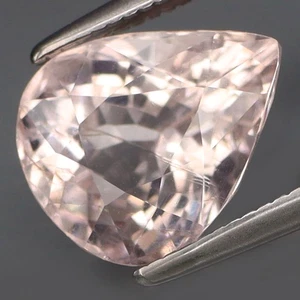 2.85Ct.100%Untreated! Platinum Pink Morganite Gemstone Brazil Full Sparkling - Picture 1 of 4