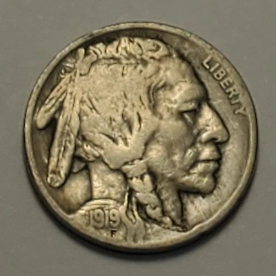 #1 Nicer Low Mintage 1919 S Buffalo Head Nickel - Image 1 of 2