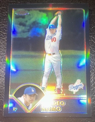 2003 Topps Chrome - HIDEO NOMO #19 Black Refractor /199   Absolutely MINT  - Image 1 of 4