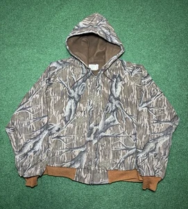 Chaqueta De Colección Años 70 80 Roble Mossy Estilo Carhartt Pato Rápido Camuflaje XL Cremallera Completa  - Imagen 1 de 6
