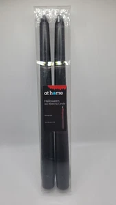 JUEGO DE 2 VELAS CÓNICAS NUEVAS 10" NEGRAS SANGRANTES ROJAS HALLOWEEN ESPELUZNANTE GÓTICO SANGRIENTO - Imagen 1 de 5