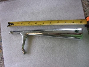 Vintage Wilcox Crittenden polished  Nickel Chrome Bronze Boat hook 9-1/2" Long - Bild 1 von 7