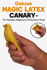 Deluxe FAKE RUBBER YELLOW CANARY Bird Parakeet Latex Prop Magic Trick Production - Picture 1 of 13
