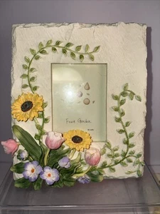 Marco de fotos de flores 3D 2,5”X 3,5” girasoles, tulipanes, jardín del condado de Pensamiento boda - Imagen 1 de 9