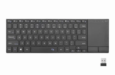 2.4G Wireless Keyboard,Bluetooth Keyboard(BT 5.1+2.4G),Aluminium Alloy Portab... - Image 1 of 4