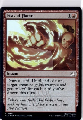 NM - Fists of Flame C Avatar: The Last Airbender: Eternal-Legal 166 - Image 1 of 2