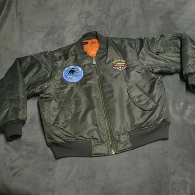 Chaqueta de Vuelo De Colección Rothco Veterano de la Guerra de Corea VMO-6 1950 Marine Air Wing Verde XL Foto 1 de 4