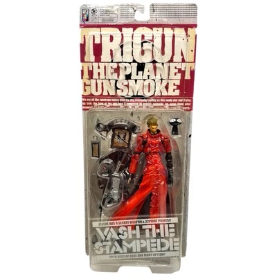 Trigun Vash the Stampede Kaiyodo 2000 Rare Action Figure Box Wear New - Image 1 of 4