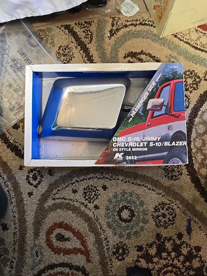 ESPEJO RETROVISOR PICK-UP K SOURCE GMC S-15/JIMMY CHEVROLET S-10/BLAZER 3652 6 3/4''53/8 Foto 1 de 4