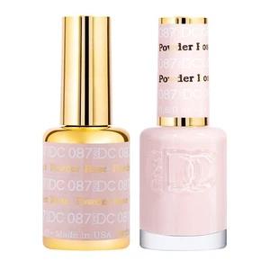 DND DC Soak Off Gel Polish + Matching Nail Polish #87 Rose Powder - Picture 1 of 2