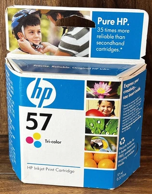 OEM Genuine HP 57 Tricolor Ink C6657A Cartridge Tri-Color EXPIRED 2008 - SEALED - Image 1 of 4