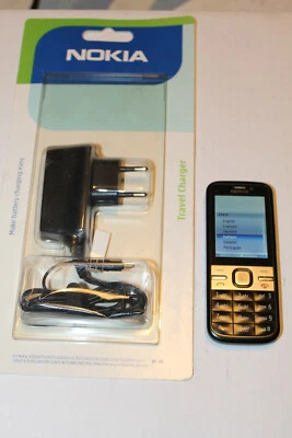 NOKIA C5-00 Nero/Metal Fotocamera 3.2 MEGAPIXEL GPS CELLULARE con Alimentatore - Immagine 1 di 4