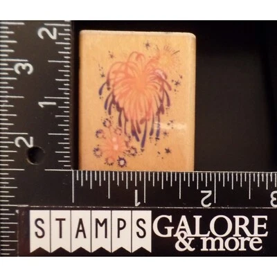 Stampendous Rubber Stamps E083 FIREWORKS 4TH JULY PARTY CELEBRATION #07 - Image 1 of 2
