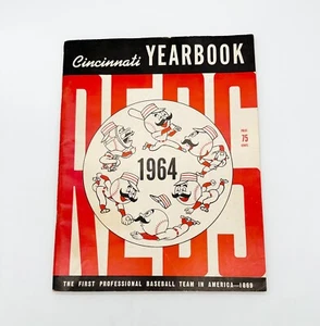 1964 CINCINNATI REDS Offizielles Jahrbuch - Hutch, Rose, Robinson, Nuxie - Bild 1 von 8