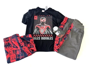Marvel Spider-Man Miles Morales Boys' 3-Piece Active Set Size 5/6 Red/Black/Gray - Picture 1 of 17