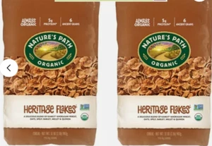 2 PACK Nature's Path Organic Heritage Flakes Cereal 32 oz (Total 64 oz) - Picture 1 of 2