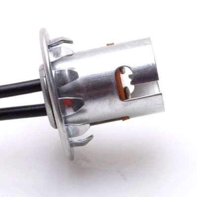 BA15D Parallel Bayonet Light Bulb Socket 24mm 15/16 Control Panel Hole Mount NOS - Image 1 of 4