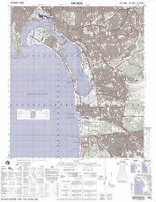 NGA Army Military Topographic Map - San Diego, California - Tijuana, Mexico