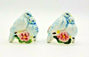 Vintage 1983 Porcelain AVON Candle Rings Blue Love Birds Weiss Brazil NWT - Picture 1 of 5