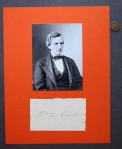 1870-80er Außenminister NY Senator William Evarts signed Autogramm & Foto - - Bild 1 von 1