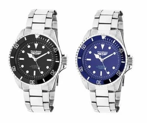 Montre Hommes Pierre Bonnet Mécanique Automatique Miyota en Acier Bleu Ou Noir - Picture 1 of 3