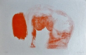 CLAUDE GARACHE Suite Vermillion IV 1981 HAND SIGNED NUDE FRENCH Artist art - Picture 1 of 4