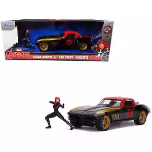 Jada Marvel Avengers - Black Widow y Chevy Corvette 1966 1:24 - nuevo/sellado - Imagen 1 de 6