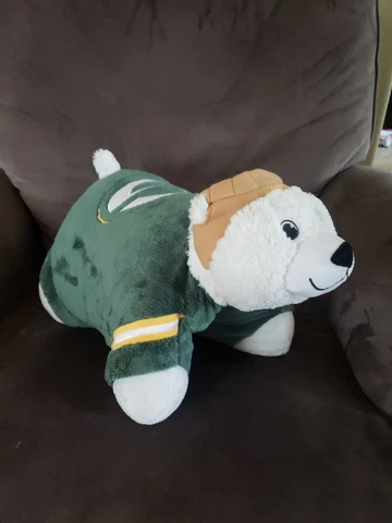 Green Bay Packers NFL Mascot Pro Football Plush Pillow Pets Cover